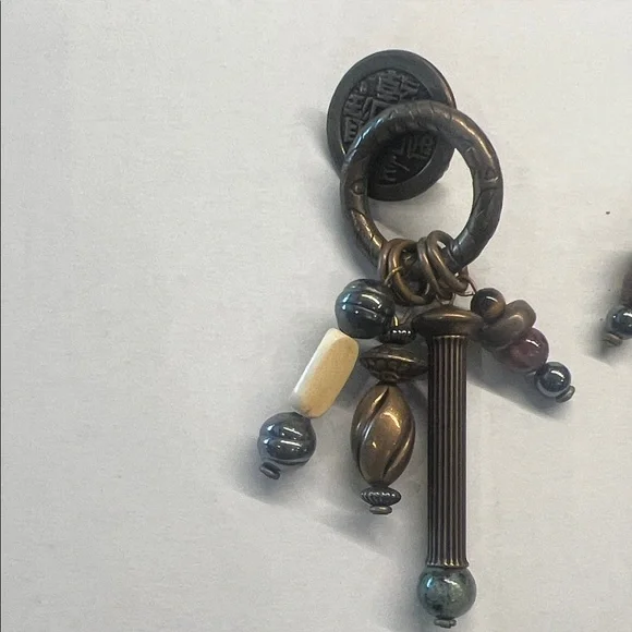 Artisan Bronze and Multicolor Dangle Earrings
VINTAGE - Picture 3 of 5